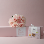 Harmony Blooms and Sweet Bites combines the gentle elegance of ten Harmony Peach roses with the artisanal quality of 200g Loison Zaletto biscuits. Presented in our signature long-form gift box, this set offers a refined and modern gifting solution that blends premium floristry with the heritage of traditional Italian pastry. It is a sophisticated choice for those looking to send a gesture of warmth and luxury.