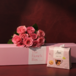 Hermosa Bliss and Biscotti features ten striking Hermosa roses paired with 200g of artisanal Loison Zaletto biscuits. Presented in our signature pink long-form gift box, this set offers a refined and classic gifting solution that blends high-end floristry with the heritage of premium Italian confectionery. It is a sophisticated way to share a moment of luxury and traditional taste.